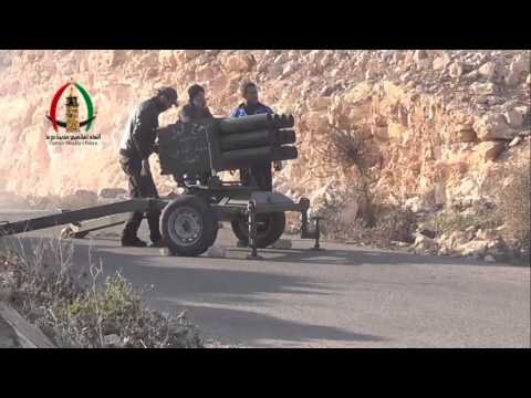 استهداف تجمعات قوات النظام  في حاجز الصوامع في ريف درعا بواسطة راجمة صواريخ كاتيوشا من قبل الفوج أول مدفعية