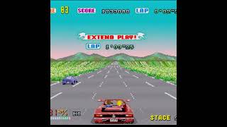 Out Run (real Sega Saturn) 🎵 MAGICAL SOUND SHOWER 🎵 #outrun #sega #verticalvideo