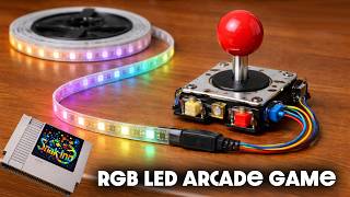 INCREDIBLE I turned a simple LED strip into an 1D arcade game - SnakeLed