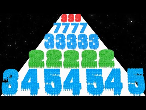 Crowd Number 3D vs Ball Balloon Run - ASMR Gameplay (Freeplay, Math Game) New Updated