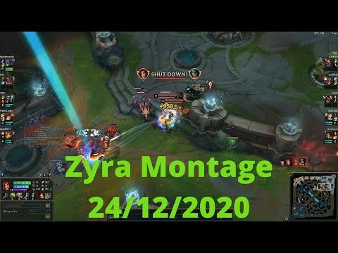 Zyra Support main s11 montage 2 videos in 3d vs Miss Fortune Olaf Shen Echo Samira Yorick Garen