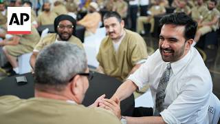 Mamdani watches World Cup semifinal match with Rikers Island prisoners