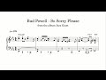 Bud Powell - So Sorry Please (Jazz Giant, 1950) - Piano Transcription