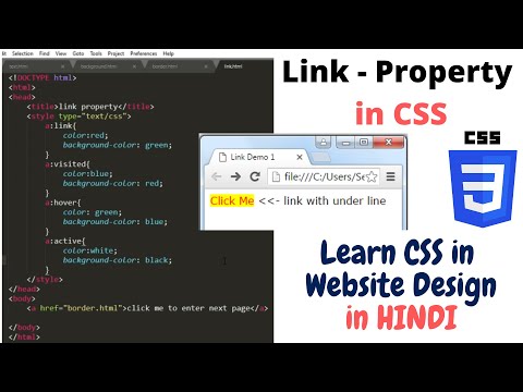 2 1 Explain CSS Cascading Style Sheet in Html in website designing Learn Website design in Hindi
