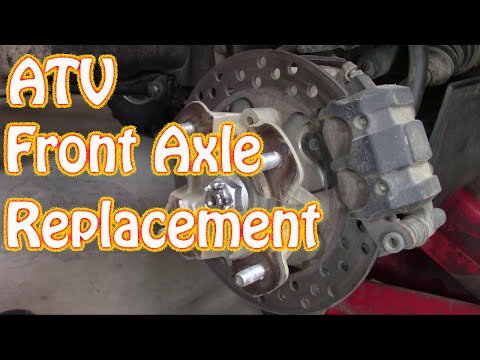 Kawasaki Brute Force ATV  Front CV Shaft Axle Replacement How to Replace Leaking Axle Seals