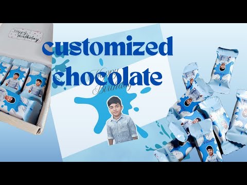 Customized  chocolate making | photo printed  chocolate wrapper🍫 | a_rt_by_anagha