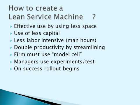 Lean Service Machine by Jerry Hernandez