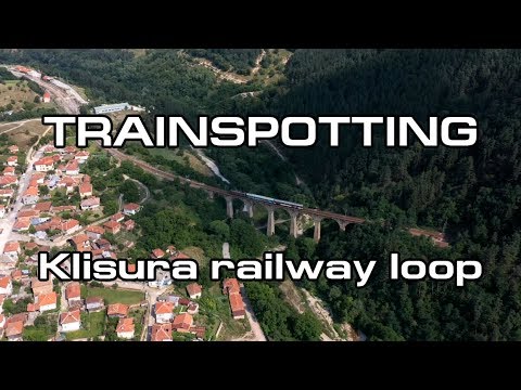 Trainspotting (BG) - BDZ 44 061 and train 30113 through the railway loop at Klisura