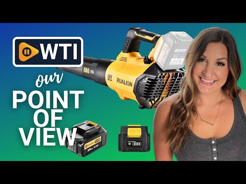 Cordless Leaf Blower: Lawn Blower Battery Powered - WTI product video review