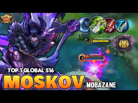 MOSKOV BEST BUILD 2021 | TOP 1 GLOBAL MOSKOV GAMEPLAY | MOBILE LEGENDS✓