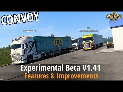 ETS2 v1.41 - Experimental Beta (Official Multiplayer Convoy, Iberia New Roads, Photo Mode Redesign)