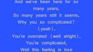 good charlotte complicated (lyrics)