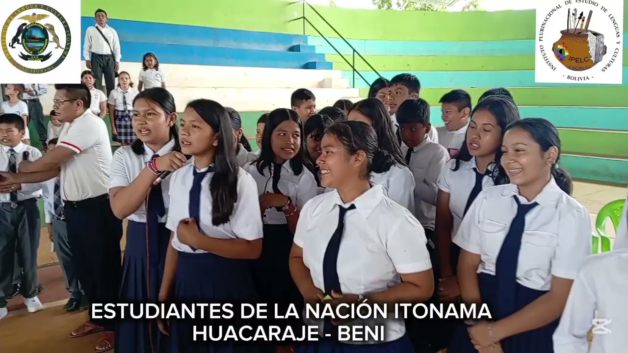 ENTONACIÓN DEL HIMNO NACIONAL DE BOLIVIA TOCADO CON INSTRUMENTOS MUSICALES AUTOCTONOS Y CANTADO EN IDIOMA ORIGINARIO ITONAMA