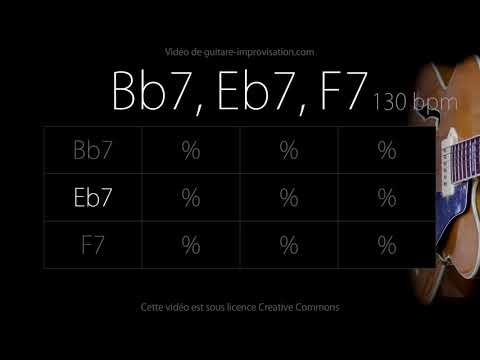 Bb7 Eb7 F7 130 bpm (Jazz/Swing feel) : Backing Track