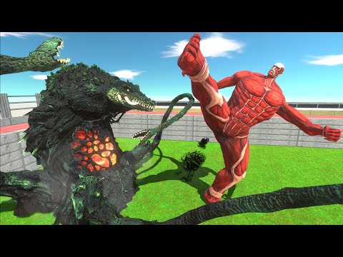 COLOSSAL TITAN VS BIOLLANTE - Animal Revolt Battle Simulator