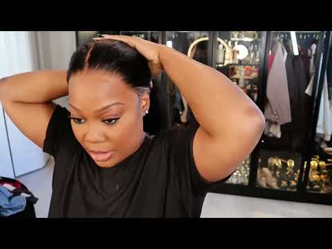 13x4 HD Real Scalp™ Wig Invisible Lace Frontal Black Kinky Straight Wig With Invisi Drawstring