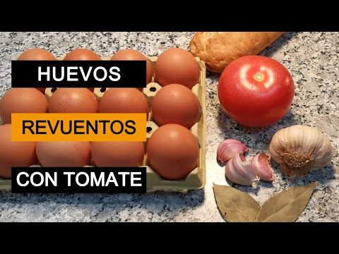 COMO HACER HUEVOS REVUELTOS CON TOMATE 🍅 MI CENA FAVORITA