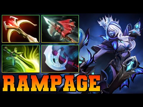 Rampage Drow Ranger Dota 2 !! Dota 2 Drow Ranger Pro Gameplay Build Carry Safelane 7.39