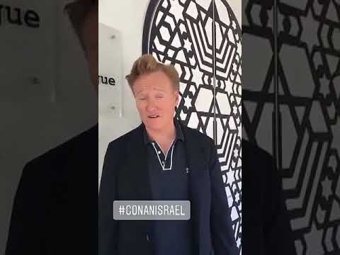 Conan in Israel Instagram stories