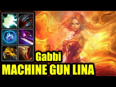 🔥 MACHINE GUN LINA - Gabbi - 17 Kills - Dota 2 Pro Game Highlights