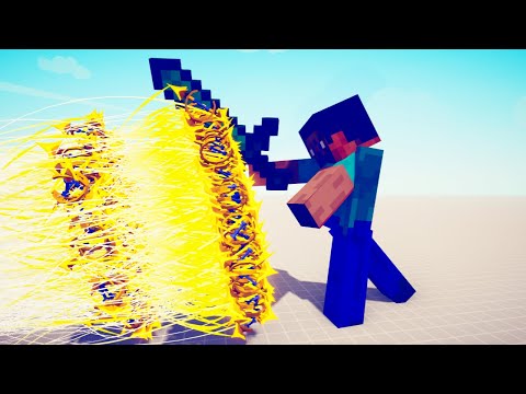 GIANT MINECRAFT STEVE vs EVERY GOD - Totally Accurate Battle Simulator TABS