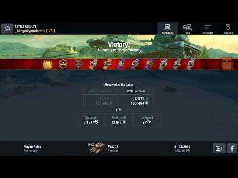 WOTBlitz FV4202 7k HESH spammer