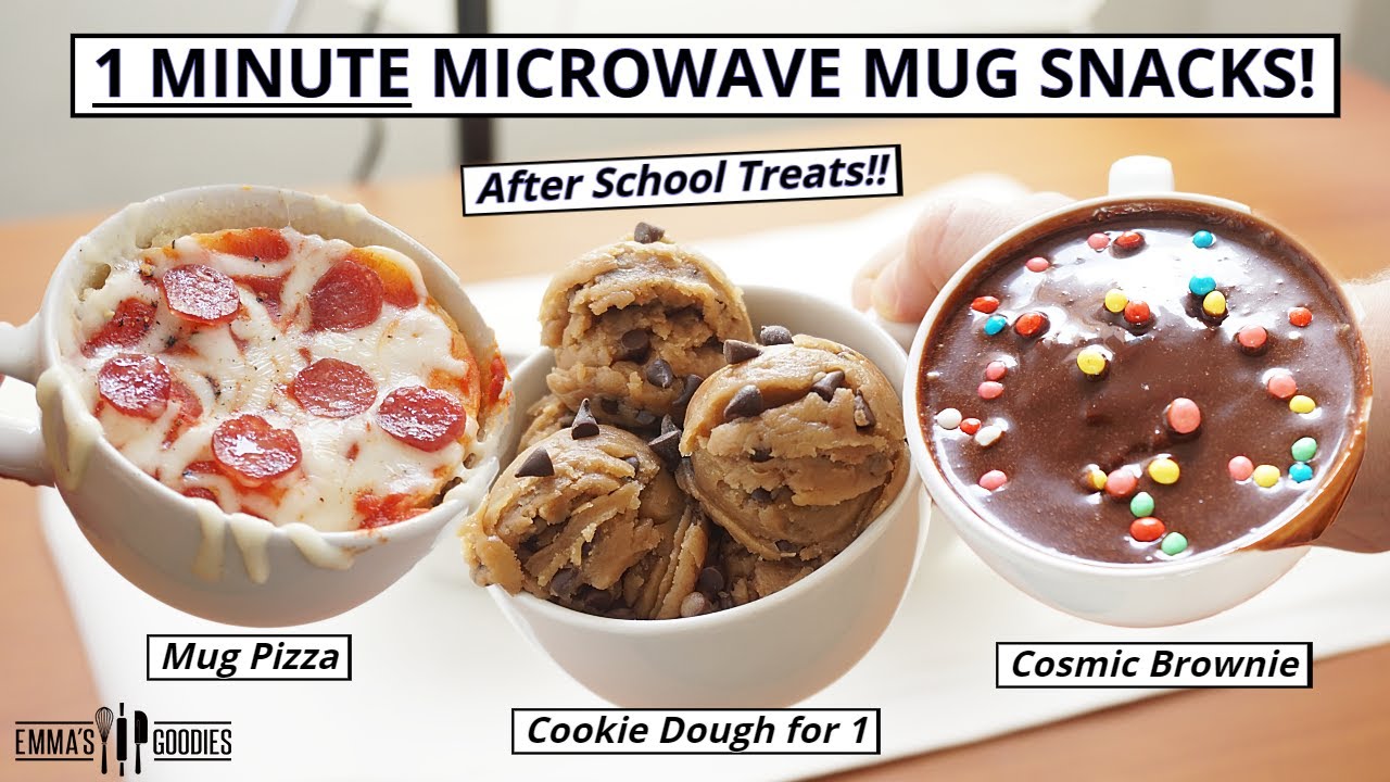 1 Minute Microwave Mug Recipes! Back to School Mug Treats!