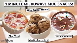 1 Minute Microwave Mug Recipes ! Back to School Mug Treats!