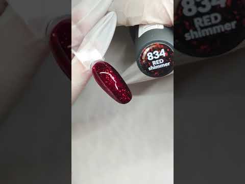 Выкраска гель-лаков из коллекции Red Shimmer от компании Planet Nails Выкраска гель-лаков из коллекции Red Shimmer от компании Planet Nails