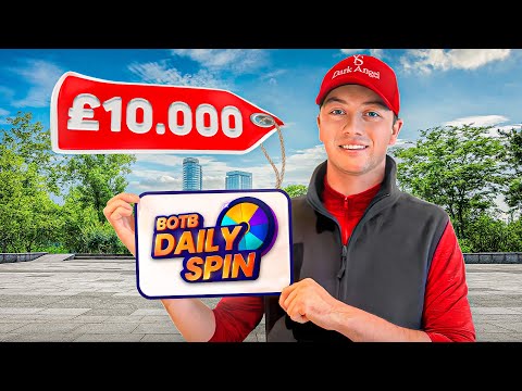He won £10,000 Cash FOR FREE at the newly-launched BOTB Daily Spin