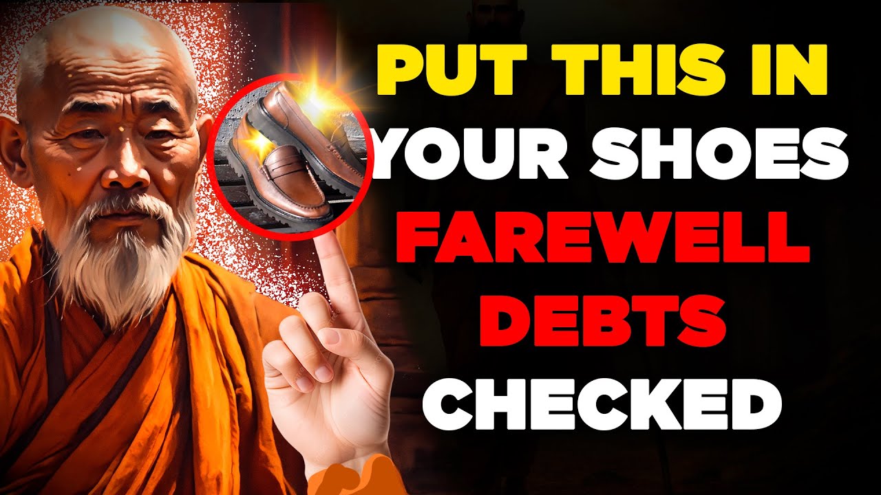 😲 PUT THIS IN YOUR SHOE and NEVER AGAIN WILL YOU HAVE DEBTS OR BAD LUCK I BUDDHIST STORY