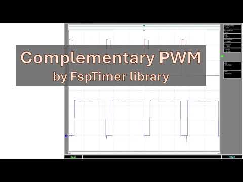 Arduino UNO R4 complementary PWM waveform