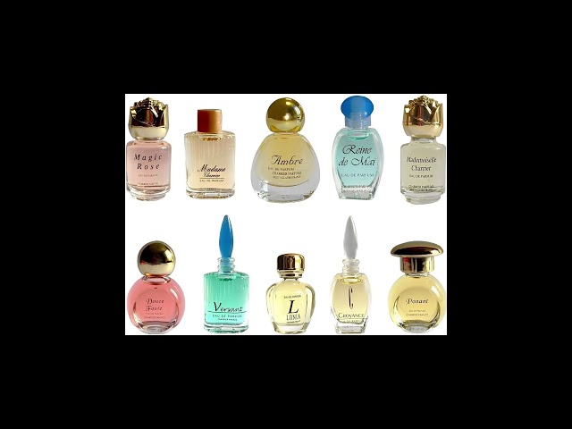 Vídeo relacionado con Charrier Parfums Top 10 Les Parfums de France - Caja lujosa de cartón que contiene 10 botellas en miniatura con Eau De Parfum, Color Rojo, 52,7 ml