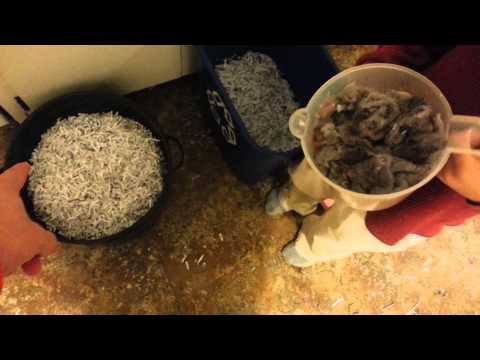 2014.01.16 - Experiment #4 paper slurry mix