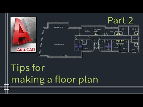 Autocad 2019 - Tutorial for beginners (tips do draw a floor plan) - Part 2