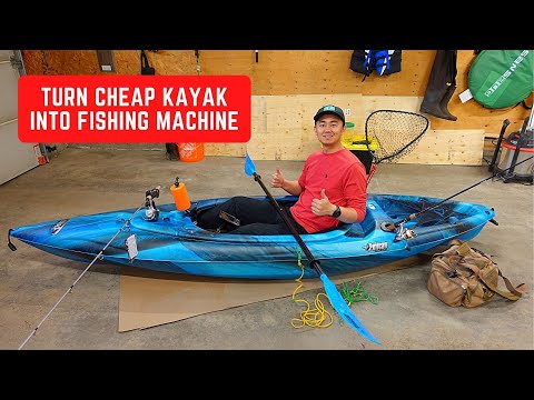 Pelican Mission 100 Sit-in Kayak Fishing Modifications