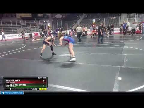 122 Lbs Champ. Round 2 - Ava Strayer, Team Indiana Vs Naudia Edmiston, Team Oregon 38d0
