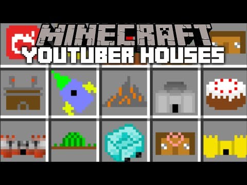Minecraft YOUTUBER HOUSE MOD / FIND OUT WHERE THE YOUTUBERS LIVE IN MINECRAFT !! Minecraft