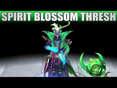 Spirit Blossom Thresh Emerald Chroma - League Of Legends