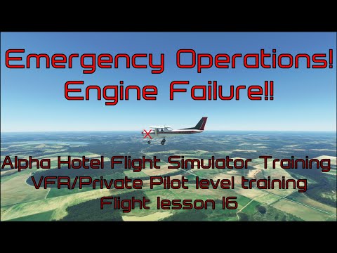 Flight Simulator 2020 - Emergency Operations (AH VFR/Private pilot training, lesson 16.)