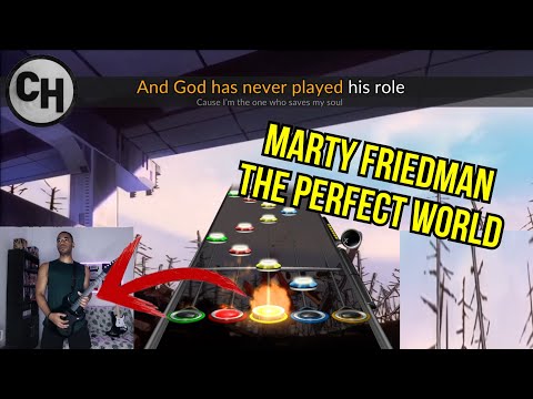 Marty Friedman ft Jean, KenKen - The Perfect World | [Clone Hero] (Expert Guitar ⭐) 🎸 #evangelion