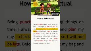 English Listening Practice – How TO Be Punctual | Short English Story with Subtitles
