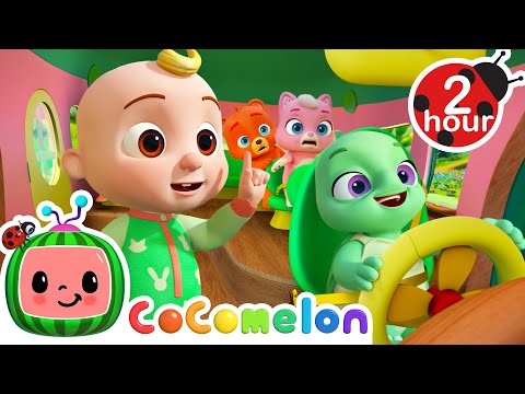 Wheels on the Bus + More CoComelon Animal Time | 2 Hour CoComelon Animal Nursery Rhymes