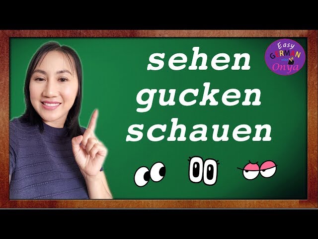3 คำศัพท์ภาษาเยอรมันนี้ ใช้ยังไง ansehen และ anschauen และ  angucken