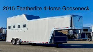 A preview image of the linked video showcasing 2015 Featherlite 4HGNLQ