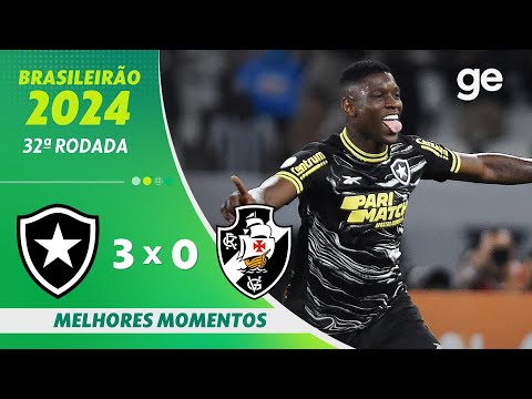 Gols e lances de Botafogo x Vasco da Gama