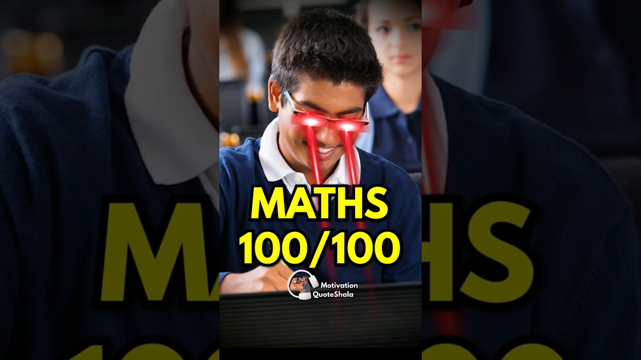 1 SECRET! Score 100/100 in Maths in Any Exam 🔥Study Motivation #studytips