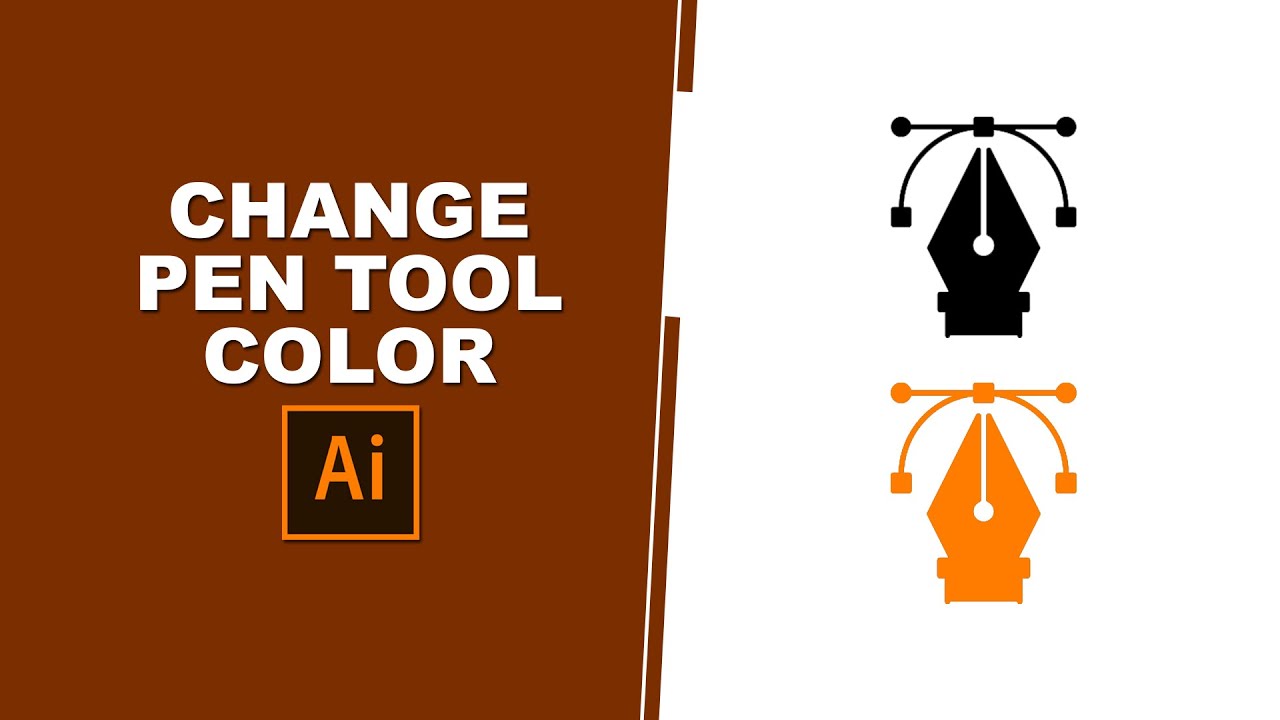 how to change pen tool color in illustrator