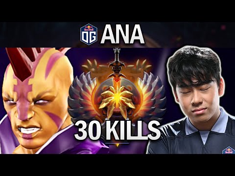 OG.ANA ANTI-MAGE WITH 30 KILLS - DOTA 2 7.27 GAMEPLAY