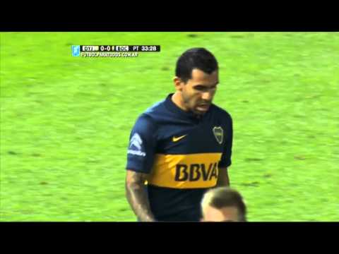 Tevez erró el penal. Defensa 0 - Boca 0. Cuartos. Copa Argentina 2015. FPT.